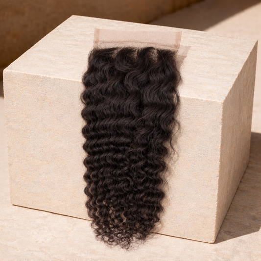 Afro Kinky Curly 4x4 Transparent Lace Closure