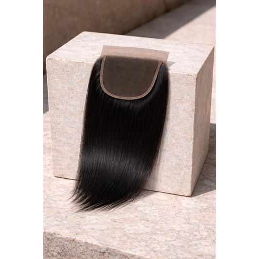 Raw Vietnamese Straight 5x5 Swiss Closure