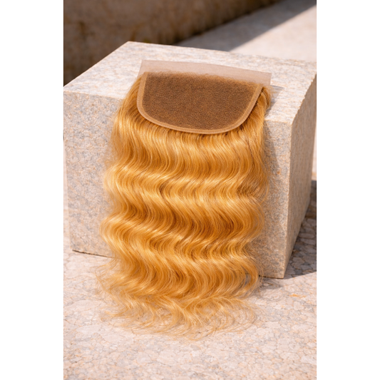 Honey Blonde Body Wave 5x5 HD Closure
