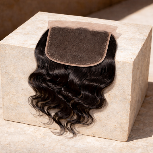Raw Indian Curly 4x4 Transparent Closure