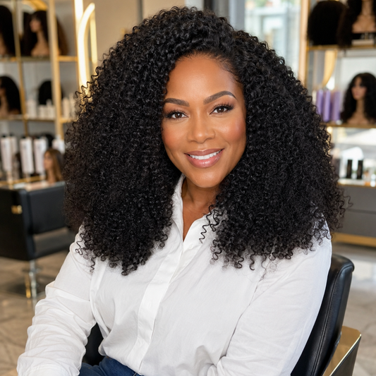 Kinky Curly Half Wig