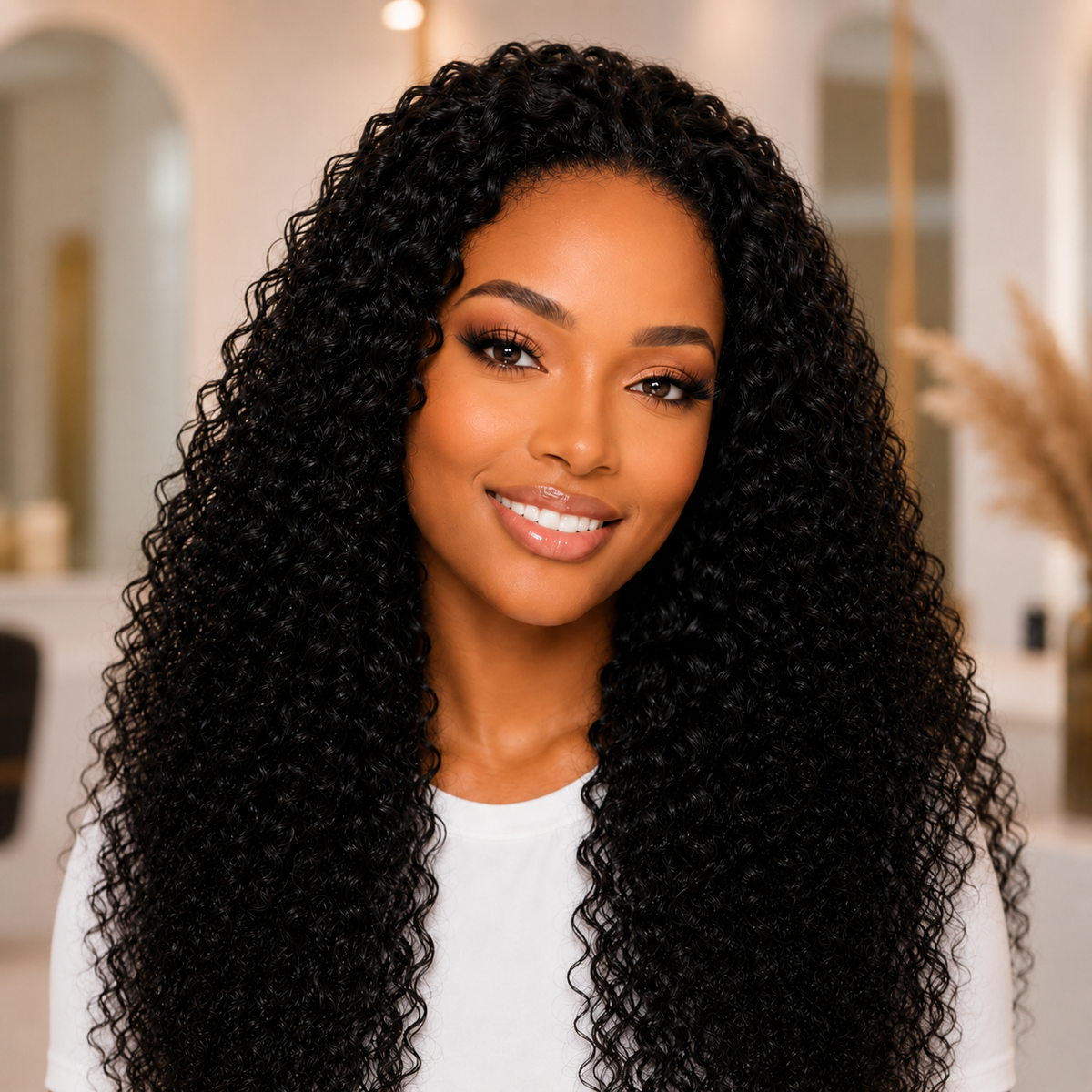 Kinky Curly Half Wig