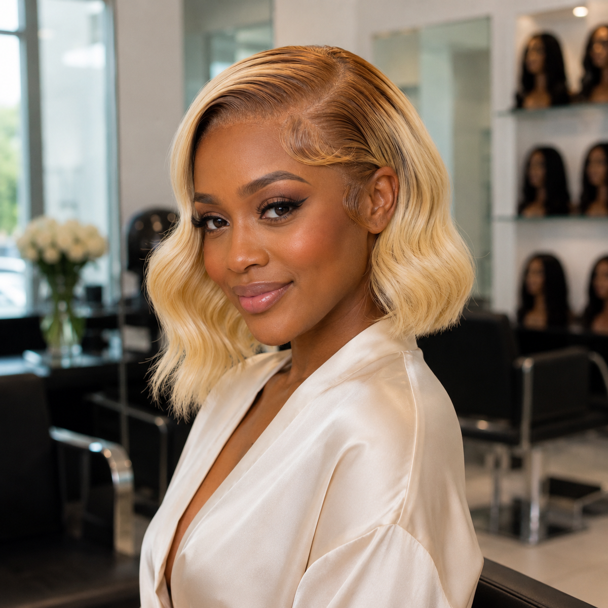 Solana Blonde Wavy Bob Wig